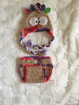 turkey crochet baby outfit