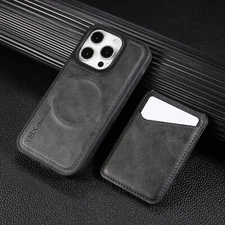 Mag Safe Case Fr iPhone 16 Pro Max 15 14 13 12 11 Magnetic Removable Card Holder