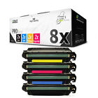8x Eurotone Toner f�r HPEcolor M 653dh M 653dn mit je ca. 22.000/27.000 Seiten