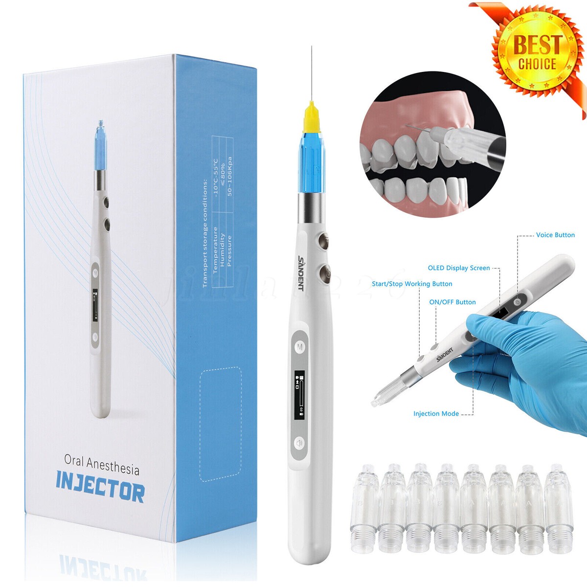 Woodpecker Style Dental Painless Oral Local Anesthesia Device