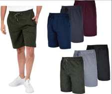 Men's Fleece Casual Lounge Shorts With Pockets (3-Pack; S-5XL)