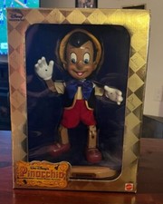 Mattel Disney Pinocchio Marionette Genuine Wood Figure Limited Edition Unused