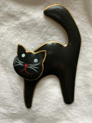 BLACK CAT METAL PIN