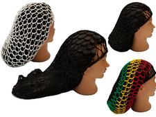 Mesh Hair Net Crochet Fish Cap Snood Sleeping Night Cover Turban Hairnet Women