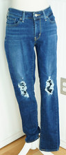 Levi  s 711 Mid Rise Skinny Jeans Distressed Blue Jeans Women  s Size 28 X 30