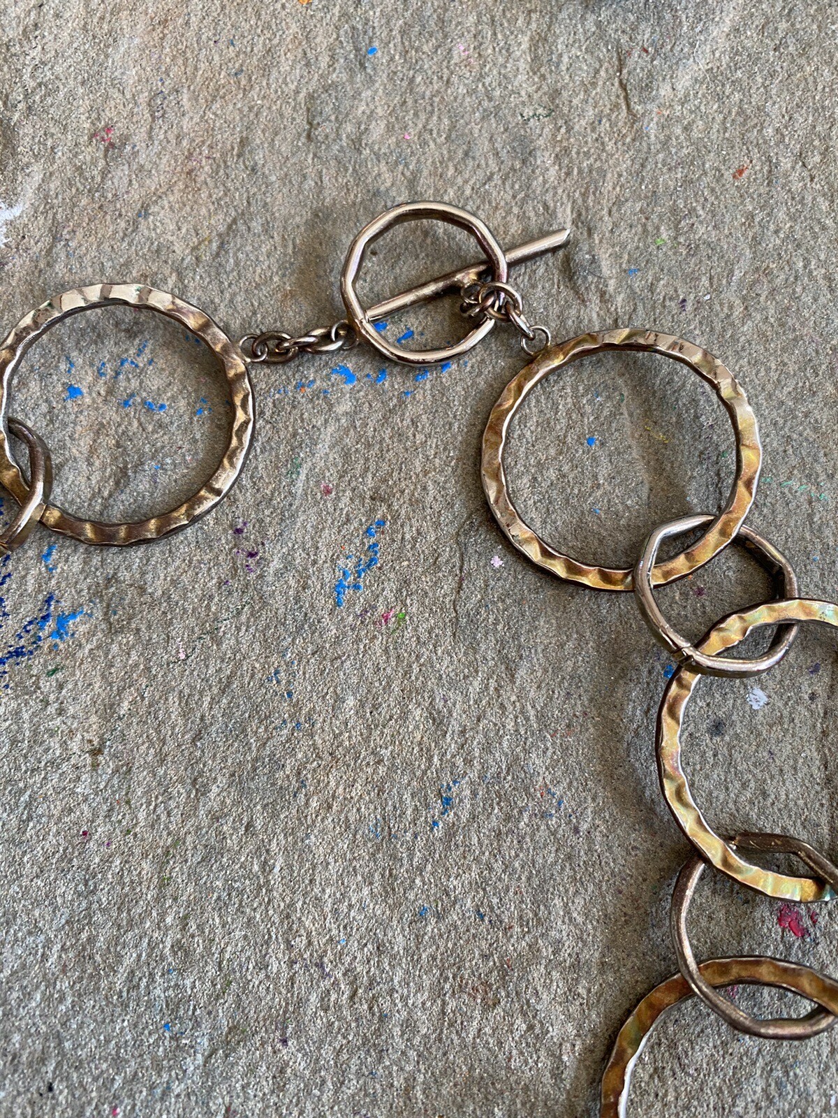 Collar Necklace Circular Statement Gold Silver To… - image 6