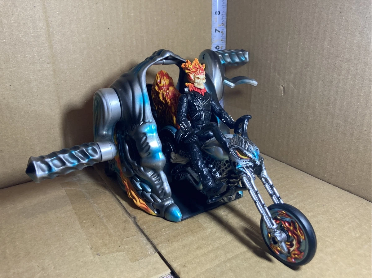 Figurine articul e jouet moto Ghost Rider Marvel 2006 Hasbro Rev Up Launcher