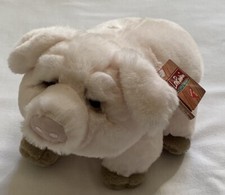 NWT Lou Dakin Pink Plush Stuffed Wilford Pig w/Tag