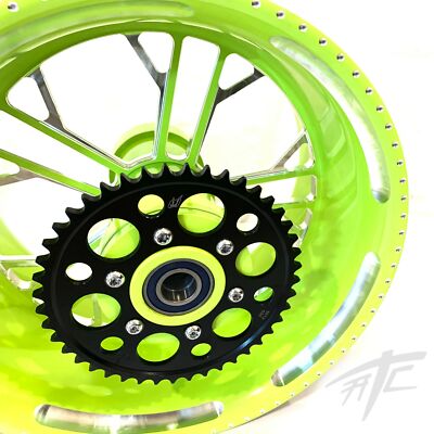 NINJA STOCK SIZE NEON CONTRAST CUT KILO WHEELS 06-11 KAWASAKI