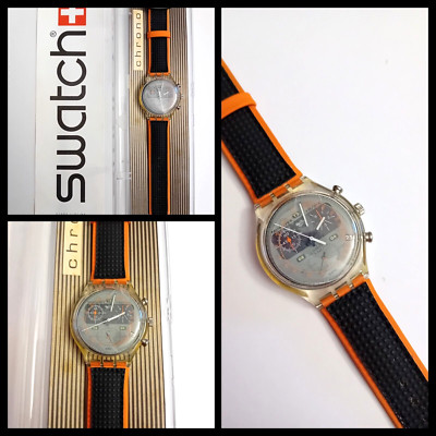 Swatch Chrono NOS Overdrive SCK413 1998 Vintage 90s Quartz Wrist Watch