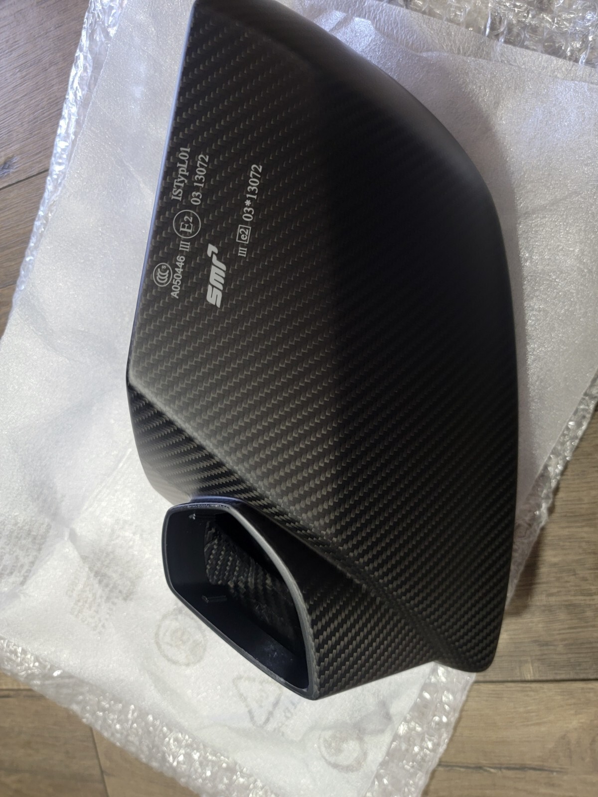 LAMBORGHINI HURACAN STO CARBON FIBER PASSENGER RH SIDE MIRROR COVER SHELL UPPER 