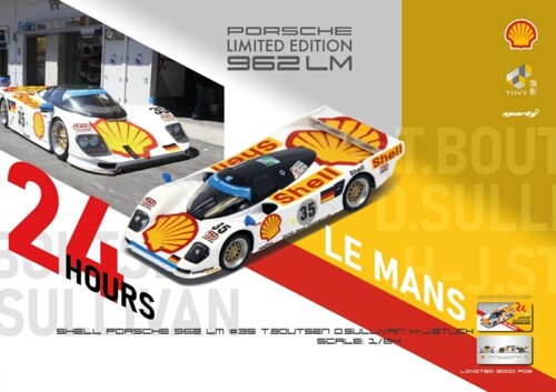 1/64 PORSCHE 962 LM 3RD LE MANS T.BOUTSEN/D.SULLIVAN/H-J.STUCK SHELL 1994 NO.35