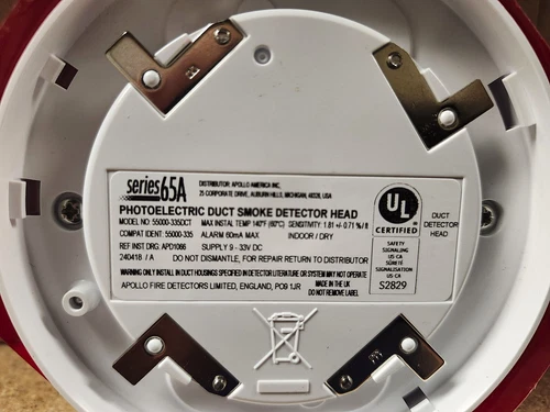 Apollo/Air Products #55000-335DCT. Smoke Detector Head, Conventional, Photo.