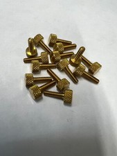 Knurled Thumb Screw Brass 6-32 Thread 1/2 length - 15 Pieces - 7127B