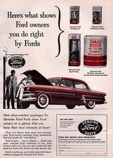1953 Ford Crestline Sedan Original Ford Parts Print Ad 1953 Ford Crestline Sedan Original Ford Parts Print Ad