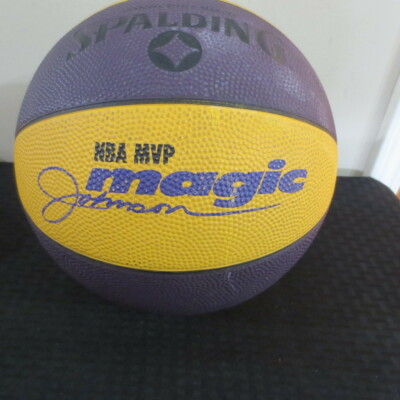 Spalding Magic Johnson NBA MVP Full Size Basketball Lakers | eBay