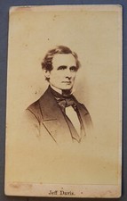 Civil War Era CDV Photo Jeff Davis President Confederate States Jefferson Davis