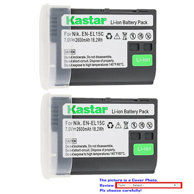Kastar Battery Pack Replacement for Nikon D500, D600, D610, D800, D800E, D850