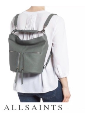 Allsaints Small Fetch Leather Backpack AllSaints Fetch Lea Convertible Backpack - Black Hobos  main image 4