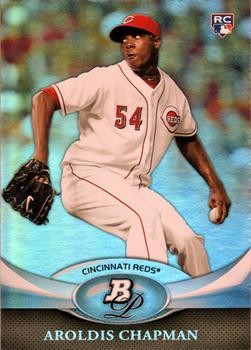 Aroldis Chapman 2011 Bowman Platinum Baseball - #93 RC - Cincinnati Reds