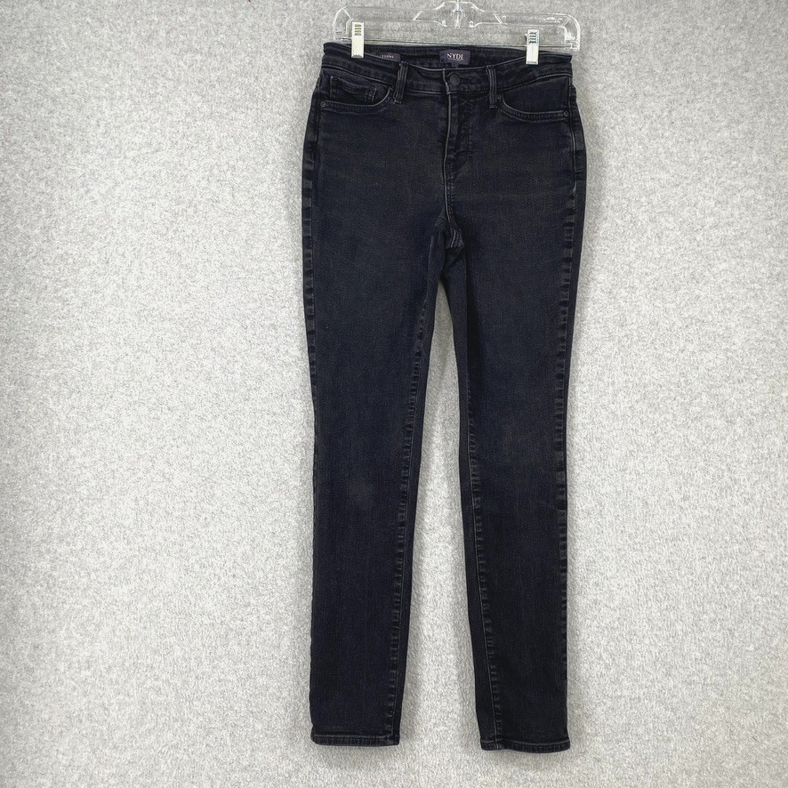 Women's 4 Black Alina Legging Mid Rise Stretch Med Wash Deni