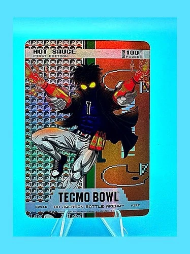 Bo Jackson Tecmo Bowl Endzone Sauce Gardner Foil Fire Hot Sauce