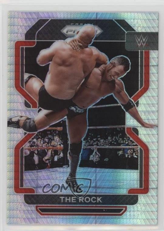 2022 Panini Prizm WWE Hyper Prizm The Rock #191 2yi