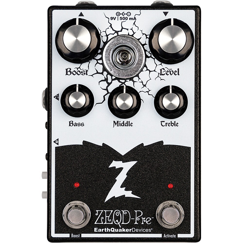 EarthQuaker Devices ZEQD-Pre Tube Preamp Pedal - Black and White