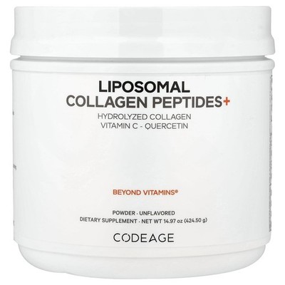 Codeage, liposomalen Kollagenpeptiden+, geschmacksneutral, 424.5 g