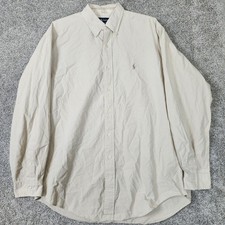 Ralph Lauren Shirt Mens Extra Large Yarmouth Check Button Down Classic Dress XL