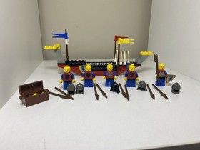 Vintage1987 Lego Castle Lion Knights Viking Voyager Set 6049