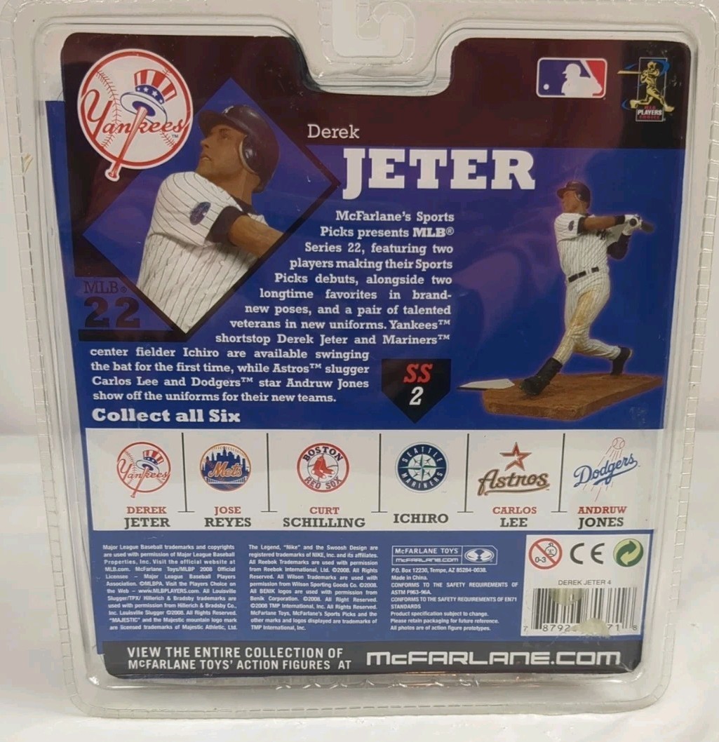 NEW 2008 Mcfarlane Sportspicks Derek Jeter New York Yankees MLB