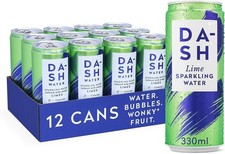 Water Lime - 12 x Lime Flavoured Sparkling Spring Water - NO Sugar