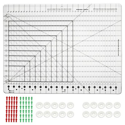 Clear Stripology XL Quilting Ruler 17.75'' x 22'' with Non-Slip Acrylic