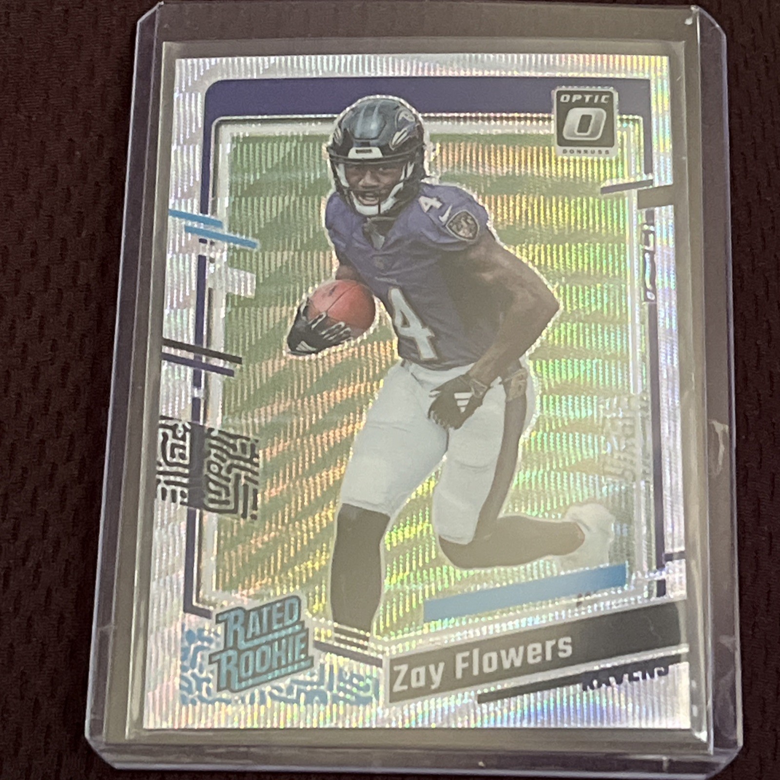 2023 Panini Donruss Optic - Rated Rookie Zay Flowers #210 Wave Prizm /300 (RC)
