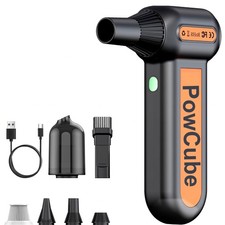 2-in-1 Compressed Air Duster 180000RPM Powerful Motor, One Size, Black