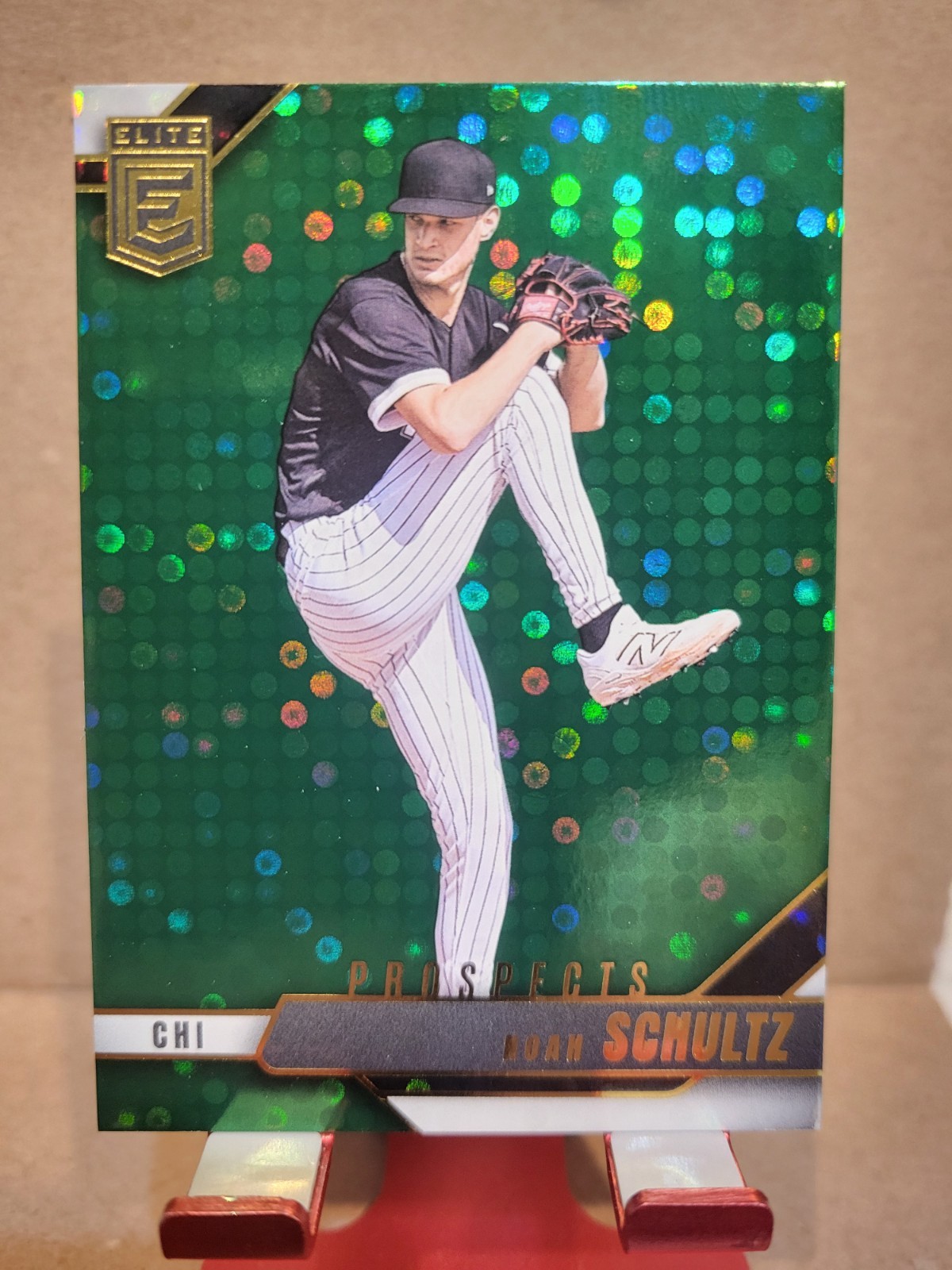 2026 Donruss Elite Noah Schultz #130 Green Disco Prospects
