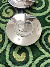 Factory Cadillac Deville Center Cap DTS OEM GM Chrome Wheel DHS # 9593259 1piece