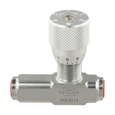 Hydraulic Flow Control Valve One Way Joint for Fluids Air Gases and Oils