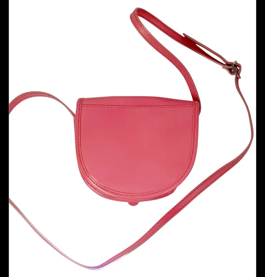 VERA PELLE Made in Italy / Leather Bright Pink Handbag - Image 2 of 4