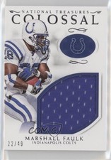 2016 Panini National Treasures Colossal Materials 22/49 Marshall Faulk HOF 2m4