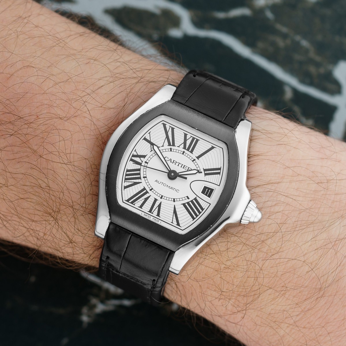 J*1様 cartier カフス Cartier Roadster - Ref. W6206018 - 38mm Stainless Steel | eBay