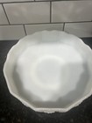 Anchor Hocking Fire KIng Vintage Pattern Milk Glass Footed Centerpiece Bowl -10" — photo 2