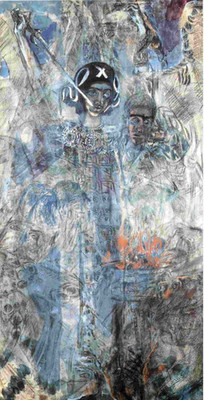 Mikhail Vrubel The Vision of the Prophet Ezekiel : Giclée Art Print 1906