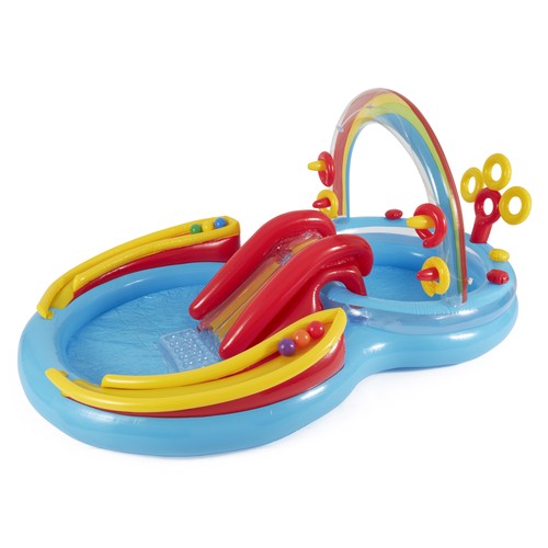 Intex Rainbow Ring Inflatable Play Center Pool w/Multi-Color Fun Ballz, 100 Pack - Picture 2 of 11