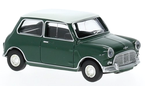 1:54 Scale NOREV 310523 Austin Mini Cooper S - Almond Green & White - BNIB