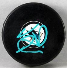 VINCENT DESHARNAIS SIGNED SAN JOSE SHARKS Puck NHL STAR AUTOGRAPHED +COA
