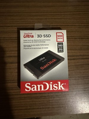 SANDISK Ultra  3D Speicher, 500 GB SSD SATA 6 Gbps, 2,5 Zoll, intern