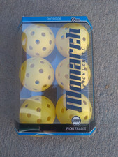 Monarch Pickleball Balls 6 Pack NEW Outdoor