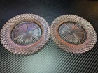 anchor hocking Miss America pink depression glass plates 6 in diameter- set of 2